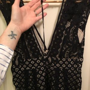 Free People lace tunic/top